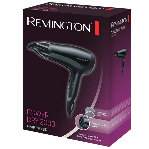 REMINGTON D3010 HAIR DRYER POWER IONIC 2000W